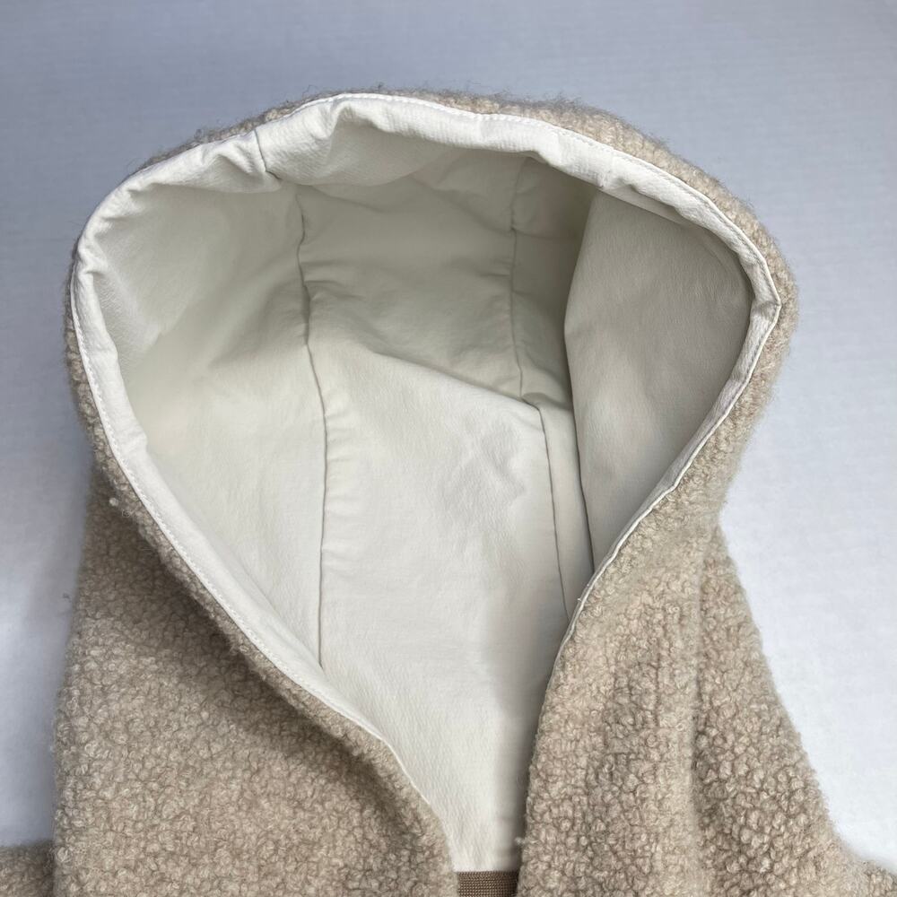 Outdoor voices women’s MegaFleece Wool Blend Snap Up Hoodie size M Colorblock - Picture 8 of 11